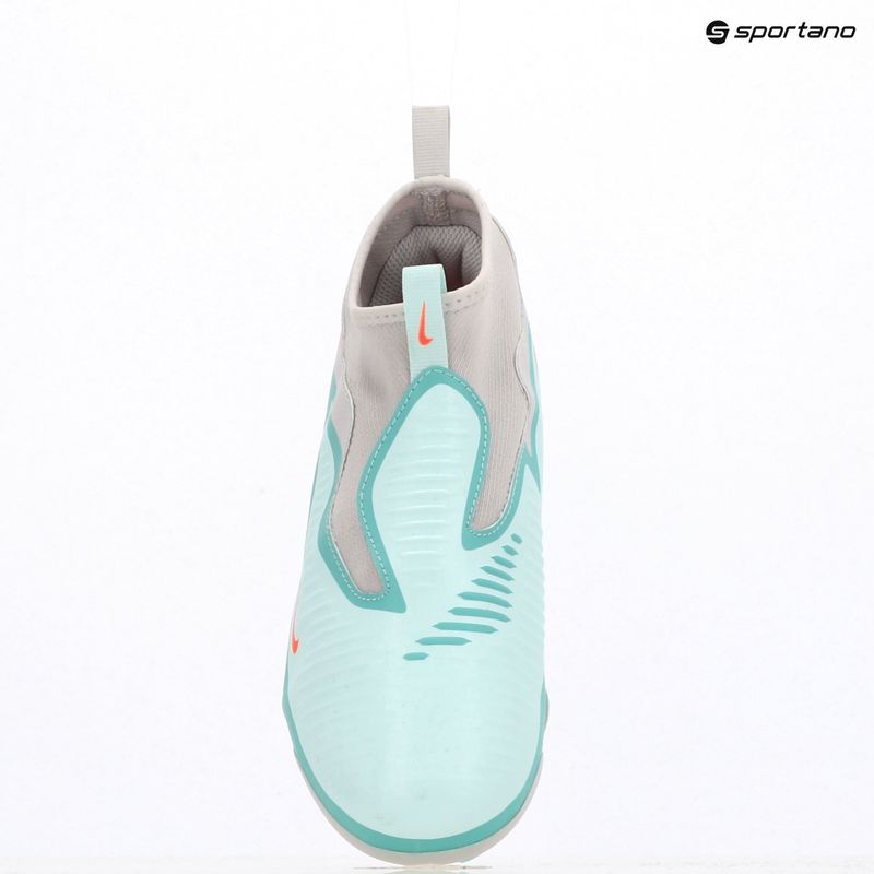 Kinder-Fußballschuhe Nike United Phantom 6 High Academy Jr FG/MG pistachio frost/hyper orange 9