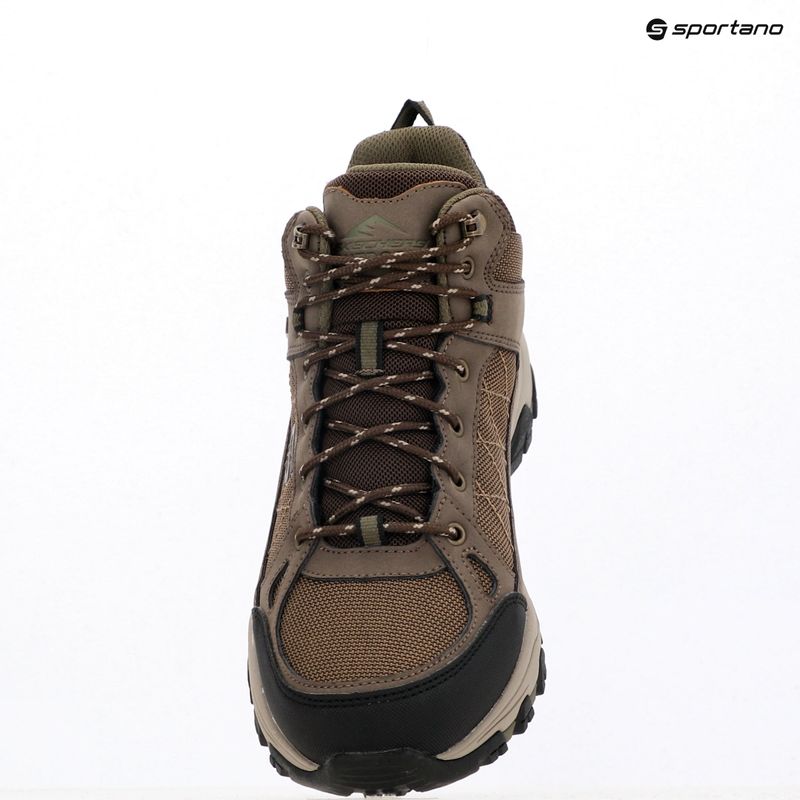 Herren Schuhe Skechers Selmen Melano Schokolade 9