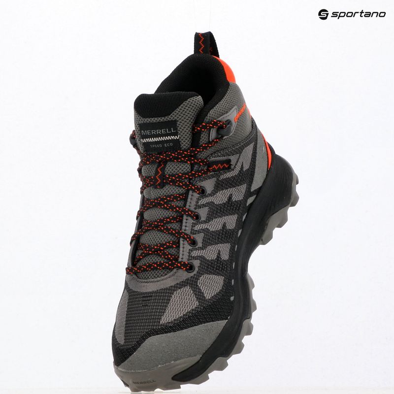 Herrenschuhe Merrell Speed Eco Mid WP charcoal/tangerine 15