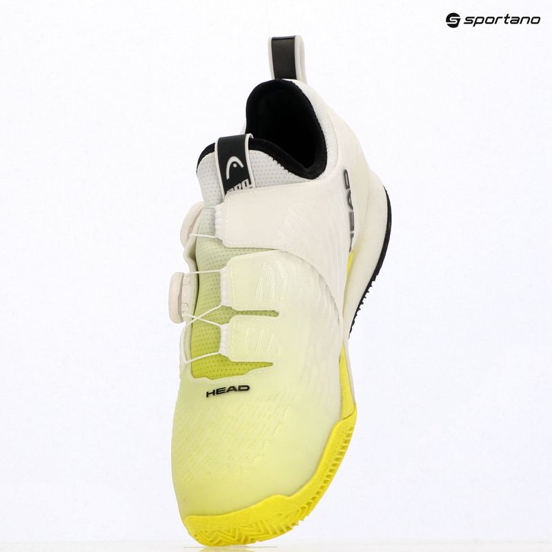 Herren-Tennisschuhe HEAD Endure Pro BOA Clay white/yellow 12
