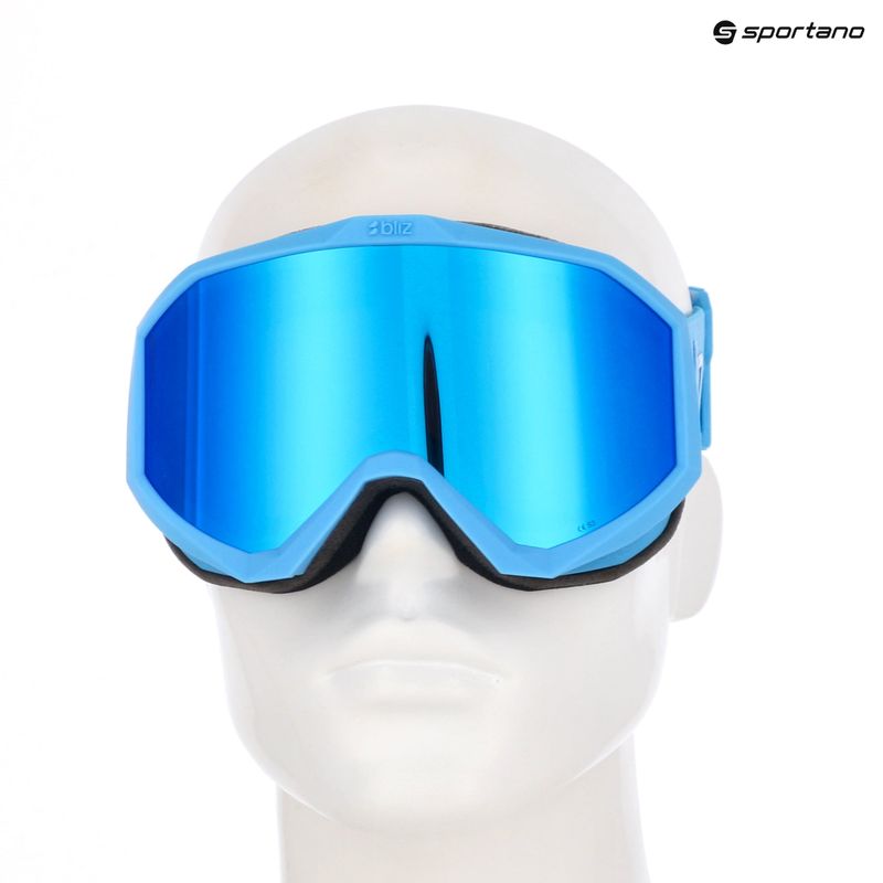 Skibrille Bliz Liner matte blue/brown/blue multi 7