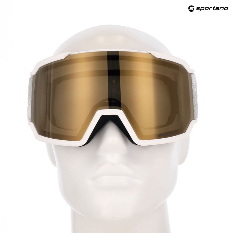 Skibrille Salomon S/View 3 Access white/flash gold 7