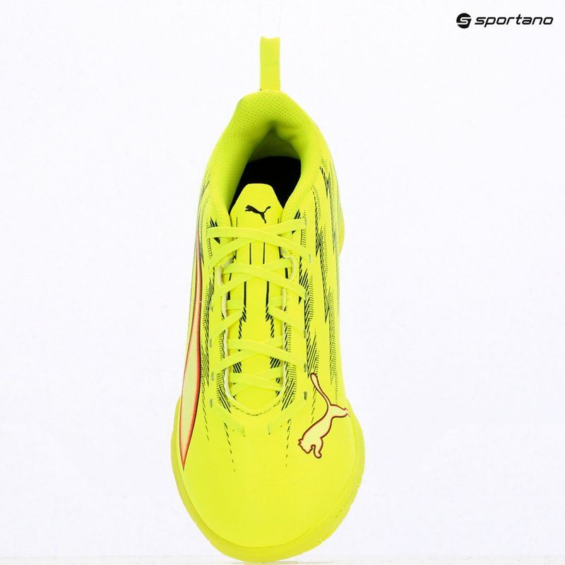 Kinder-Fußballschuhe PUMA Ultra 6 Play IT Jr Yellow Alert/Puma Black/Glowing Red/Lime Squeeze 9