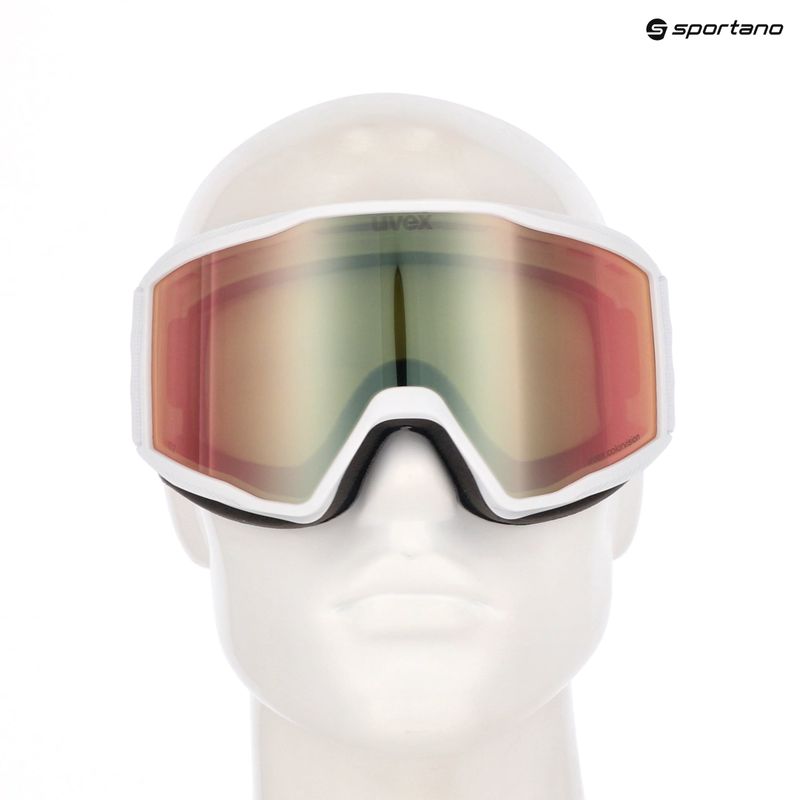 Skibrille UVEX Blast CV white matt/mirror rose 6