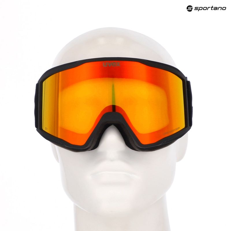 Skibrille UVEX Blast CV black matt/mirror rainbow 6