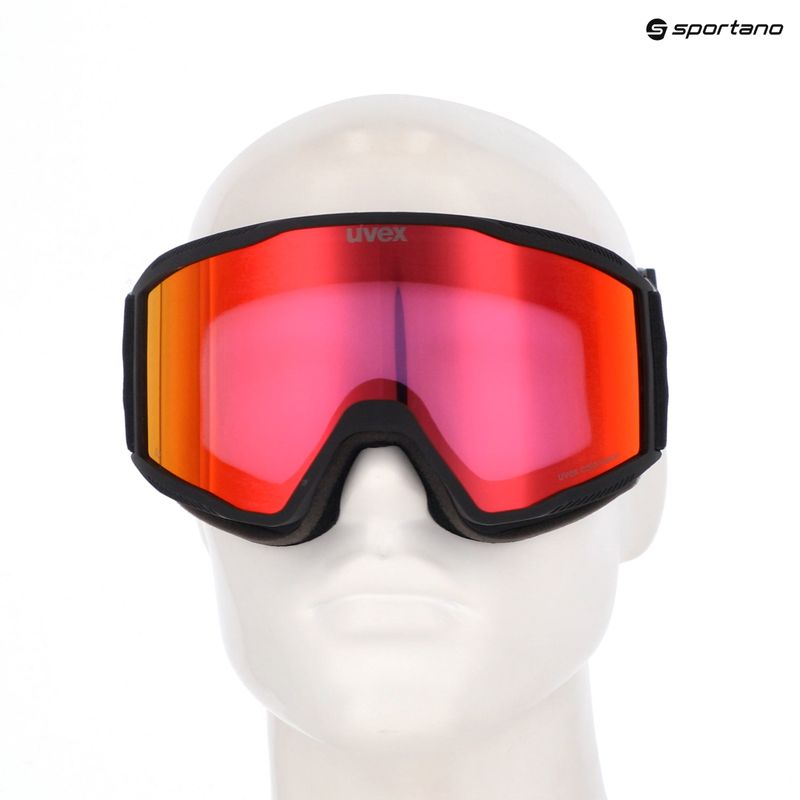 Skibrille UVEX Blast CV black matt/mirror red 6