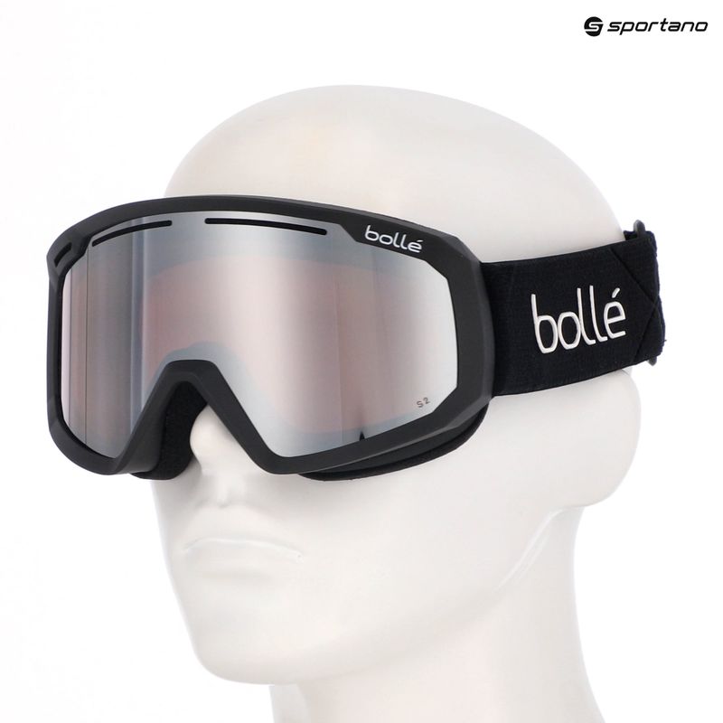 Skibrille Bollé Y7 OTG black matte/vermillon gun 9