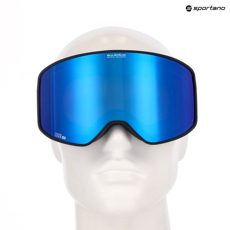 Snowboardbrille Quiksilver Storm black/black clux ml blue 9