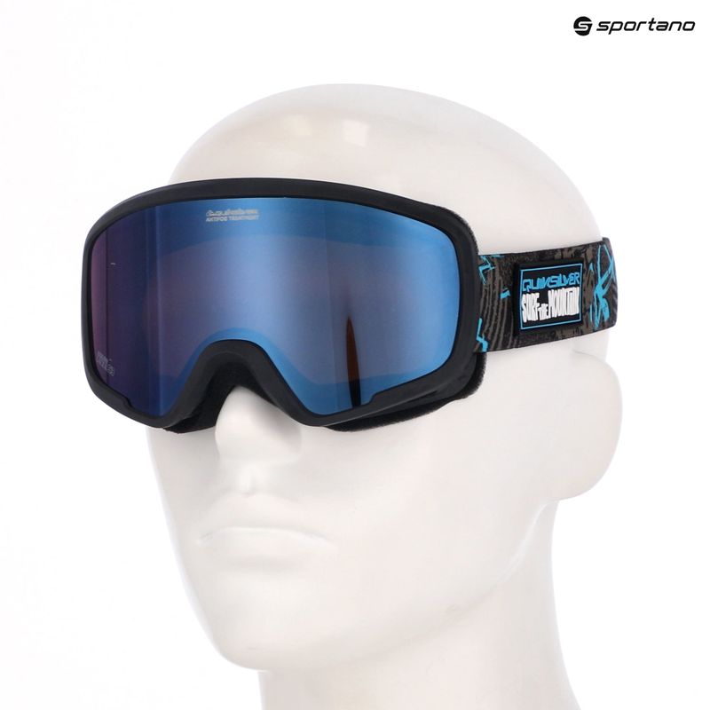 Kinder-Snowboardbrille Quiksilver Shredder rave mix/clux ml blue 10