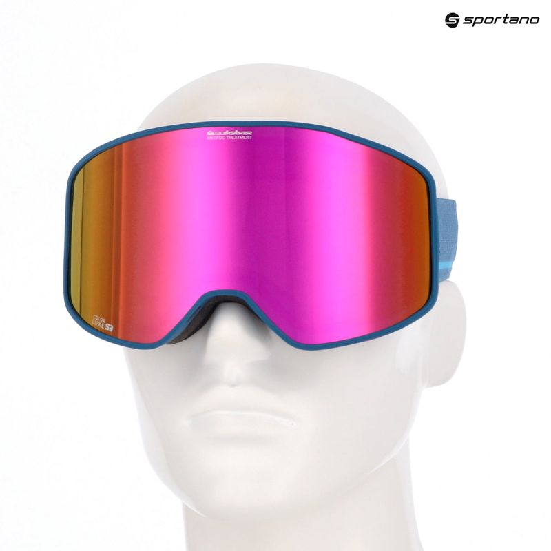 Snowboardbrille Quiksilver Storm true navy/clux ml light purple 9