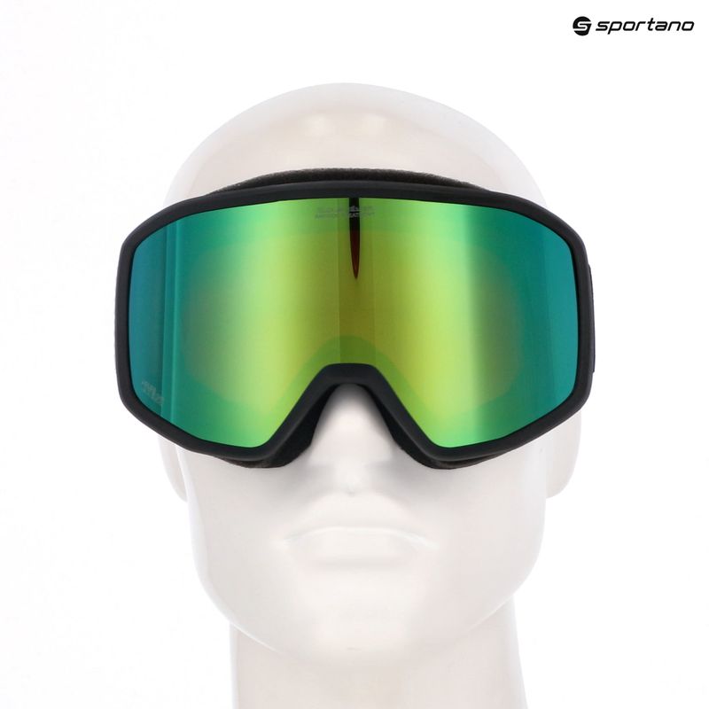 Herren Snowboardbrille Quiksilver Harper black/clux ml green 6