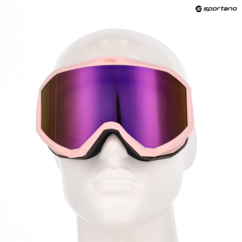 Skibrille Bliz Liner matte pink/brown/pink multi 11
