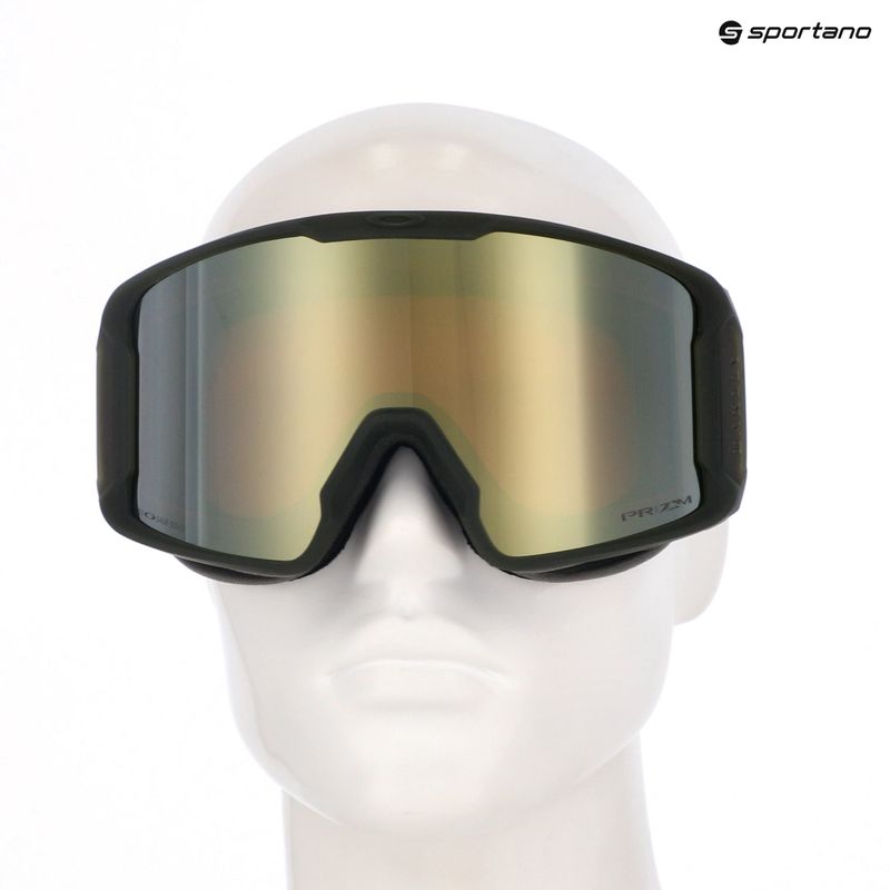 Skibrille Oakley Line Miner L matte b1b dark brush/prizm sage gold iridium 5