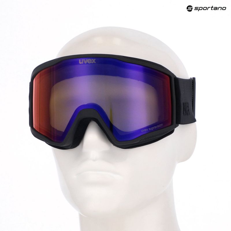Skibrille UVEX Blast FM black matt/mirror ruby 10
