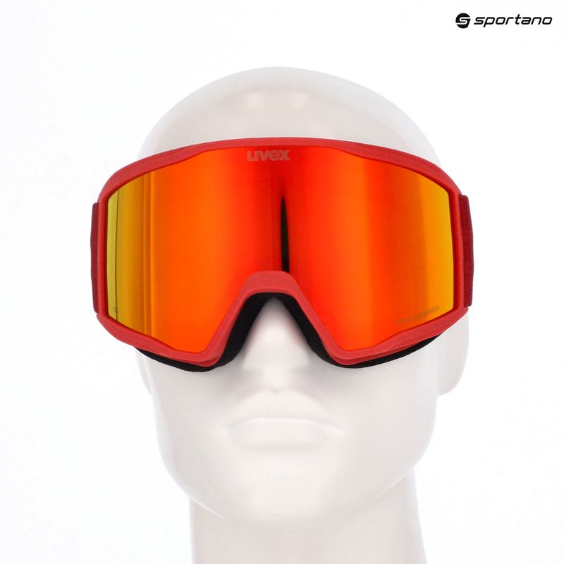 Skibrille UVEX Blast FM red matt/mirror red 10