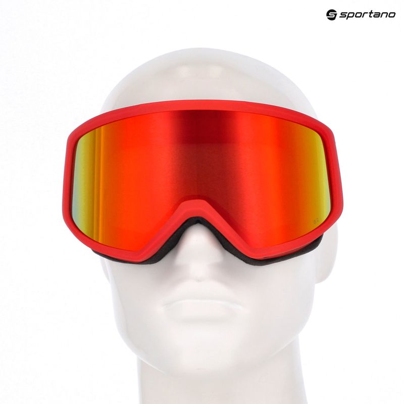Skibrille Bollé Bedrock Plus carmine red/suNr.ise 6