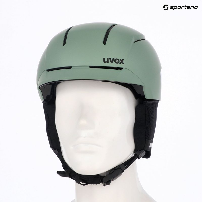 Skihelm UVEX Levitate MIPS oxid green/black matt 7