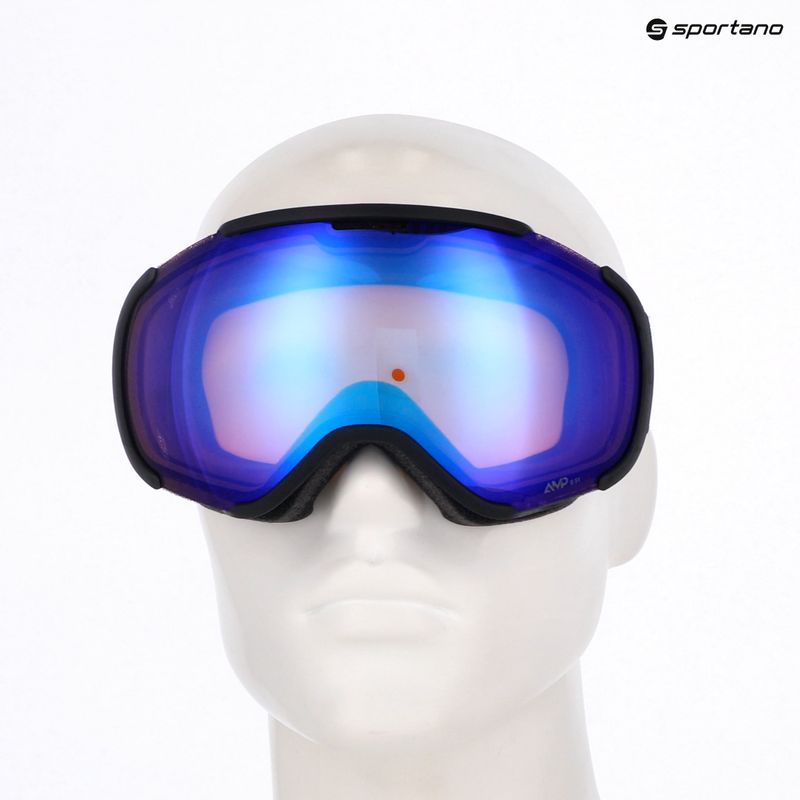 Skibrille SCOTT Faze II mineral black/amp illuminator blue chrome 5