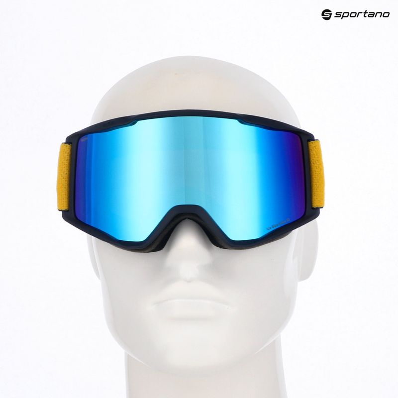 Skibrille Red Bull SPECT Neon blue/smoke with blue mirror 6