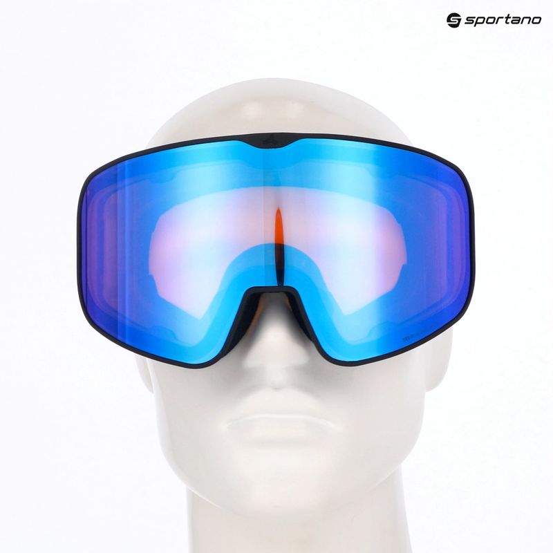 Skibrille Tripoint 109 Tumba Peak matt black/orange/blue multi ultravue 6