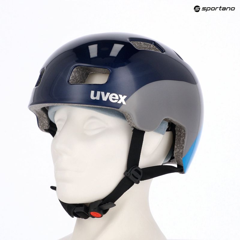 UVEX Kinderfahrradhelm HLMT 4 Deep Space / blau 7