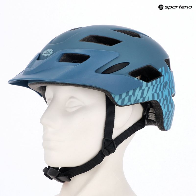 Bell Sidetrack Jr matt blau Kinder Fahrradhelm 6