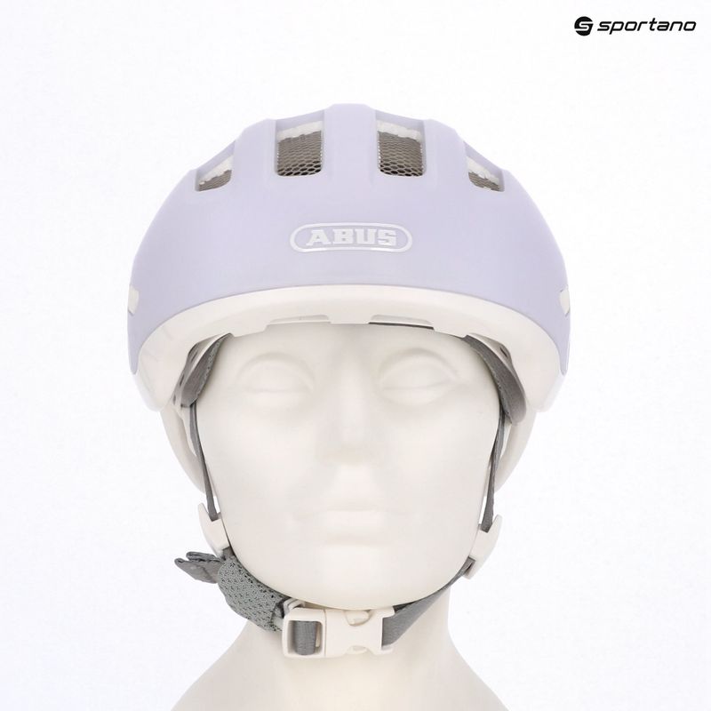 Fahrradhelm Kinder ABUS Smiley 3.0 ACE LED pure lavender 9