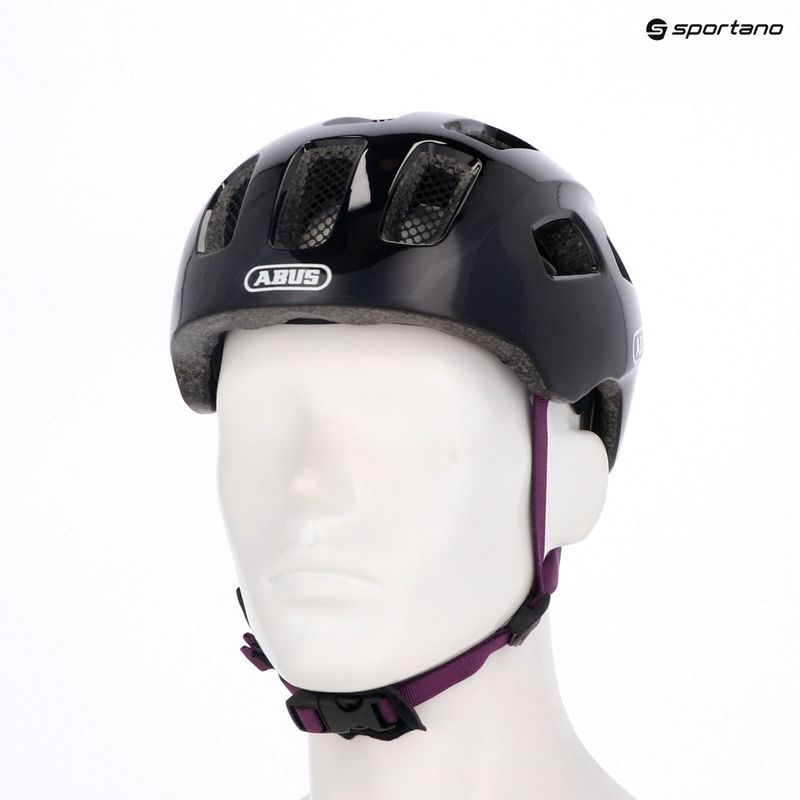 Fahrradhelm Kinder ABUS Youn-I 2.0 black violet 8