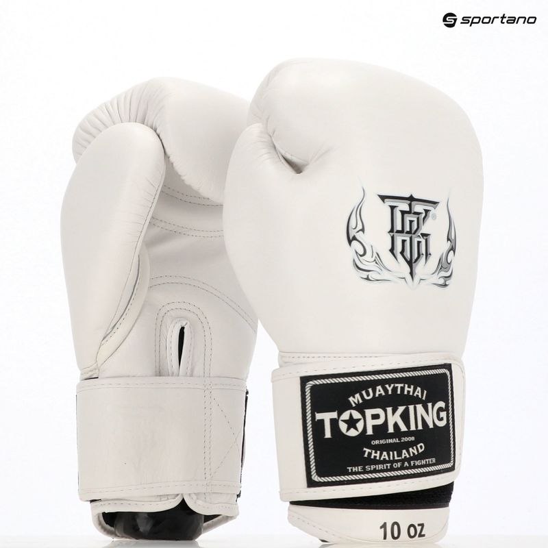 Top King Muay Thai Ultimate Boxhandschuhe weiß TKBGUV-WH 8