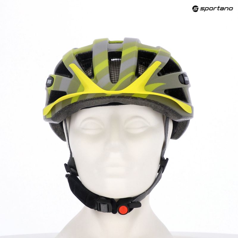 Fahrradhelm UVEX Air Wing CC grau / lime matt 7