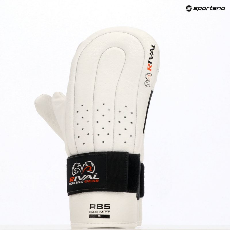 Rival RB5 Bag Mitts weiße Boxhandschuhe 4