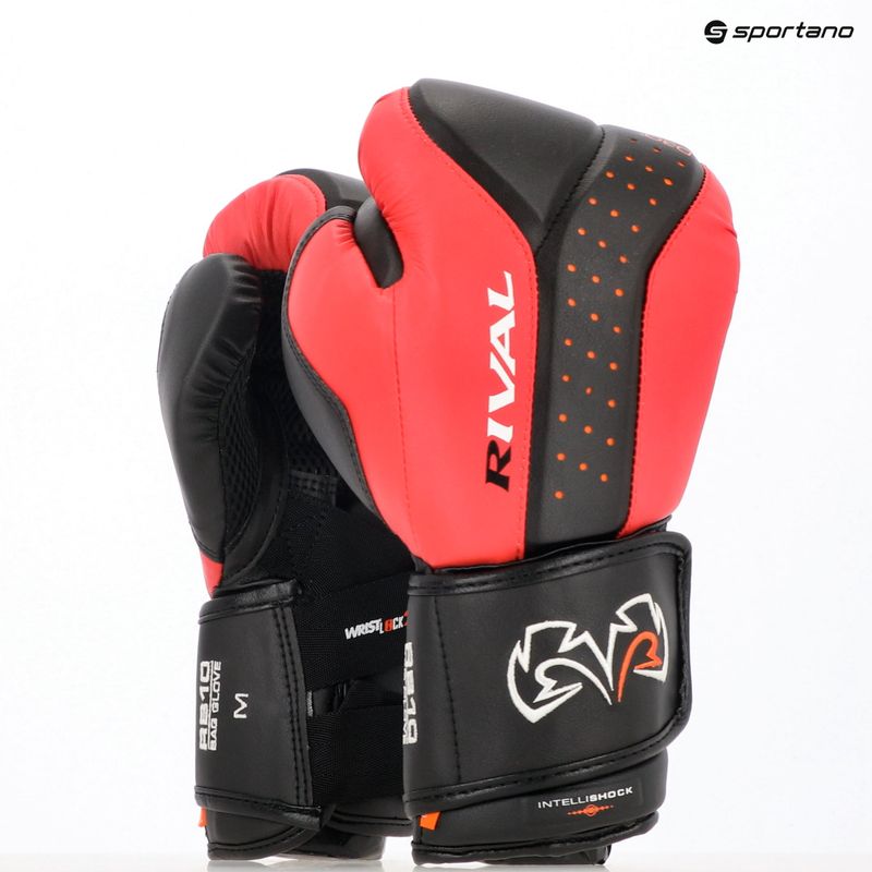Rival RB10 Intelli-Shock Bag Boxhandschuhe schwarz/rot 3