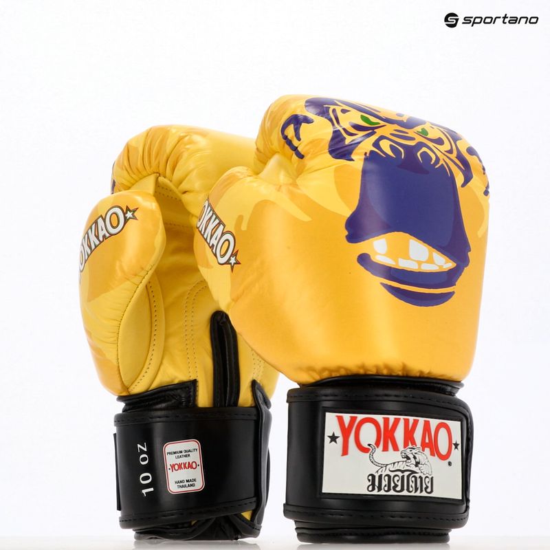 Herren Boxhandschuhe YOKKAO Primate gelb 5