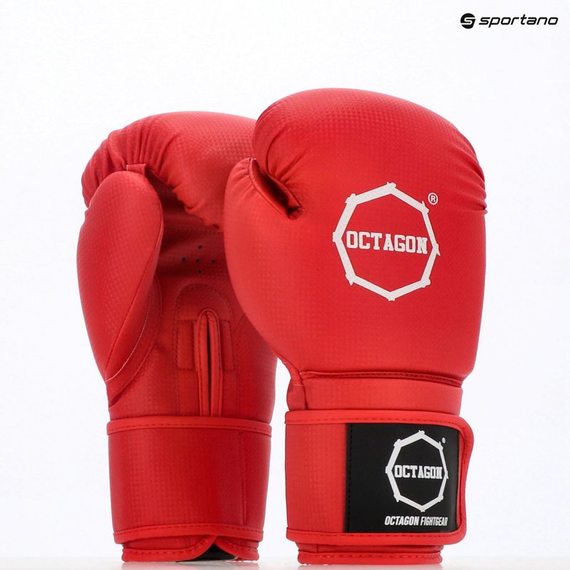 Octagon Kevlar rote Boxhandschuhe 5