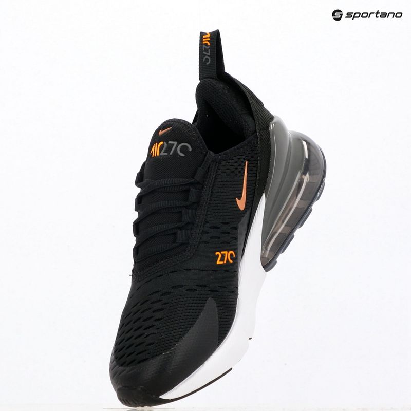 Kinder Sneaker Nike Air Max 270 black/laser orange/metallic copper 11