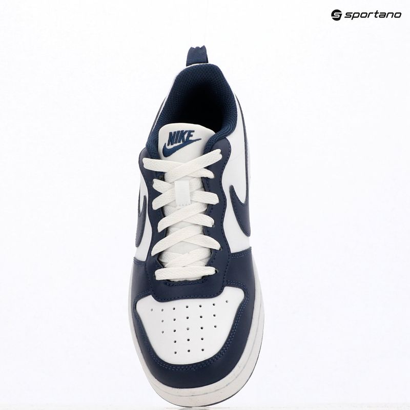 Schuhe Nike Court Borough Low Next Bloom white/white/midnight navy 11