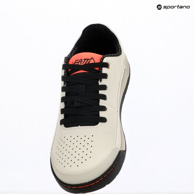 Herren-Flatpedal-Fahrradschuhe Leatt Flat 2.0 cream white 9