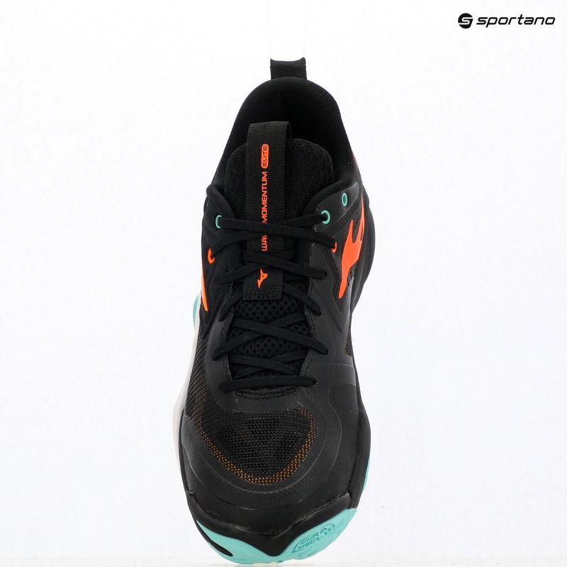 Volleyballschuhe Mizuno Wave Momentum Elite black/tangelo/ice green 12