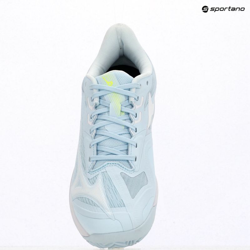 Damentennisschuhe Mizuno Wave Exceed Court CC W ice water/lightning yellow/anc 9
