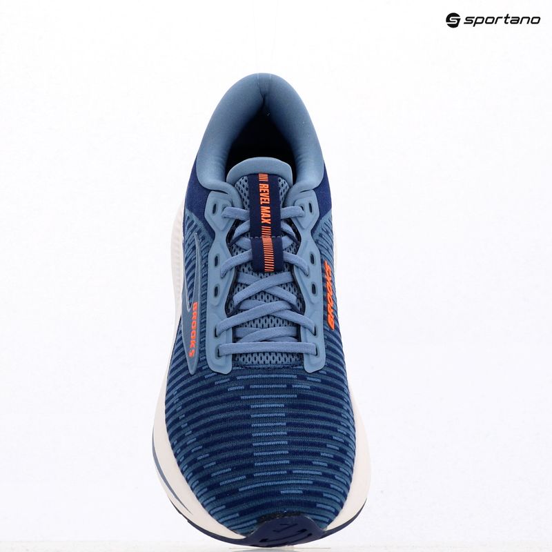 Brooks Revel Max Laufschuhe für Herren beacon blue/moonlight/orange 10
