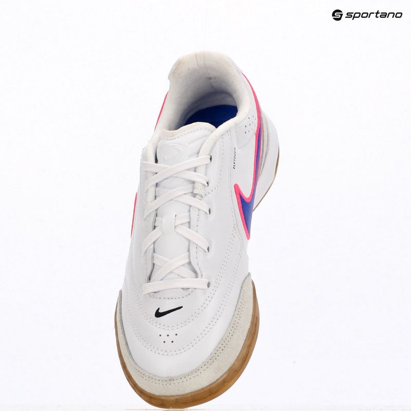 Kinder-Fußballschuhe Nike Tiempo Streetgato Jr white/pink blast/racer blue 10