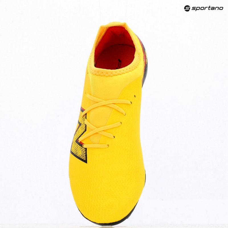Kinder-Fußballschuhe New Balance Furon Team V8 FG punch yellow/black 100/fire cracker 9