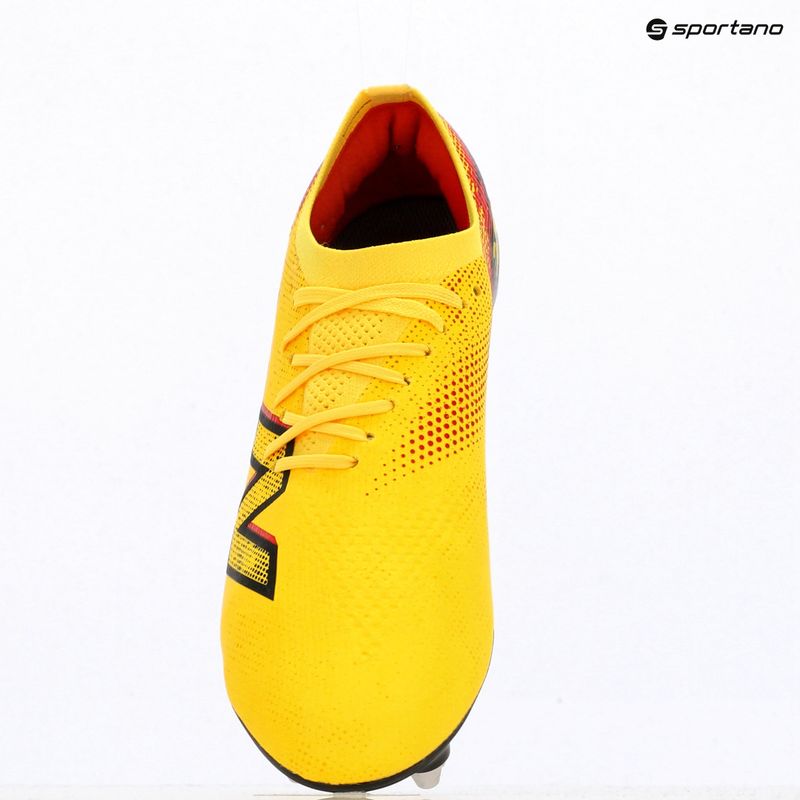 Fußballschuhe New Balance Schuhe Furon Elite V8 SG punch yellow/black 100/fire cracker 9