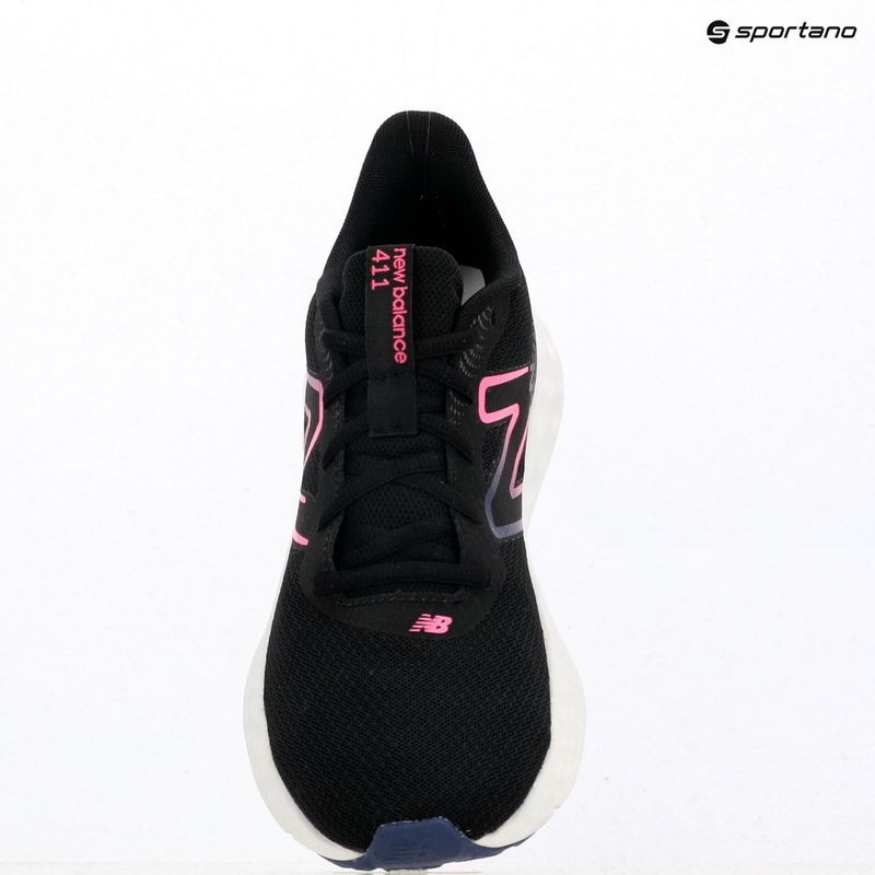 Damen-Laufschuhe New Balance Fresh Foam 411's V3 black/real pink/blue oyster 9