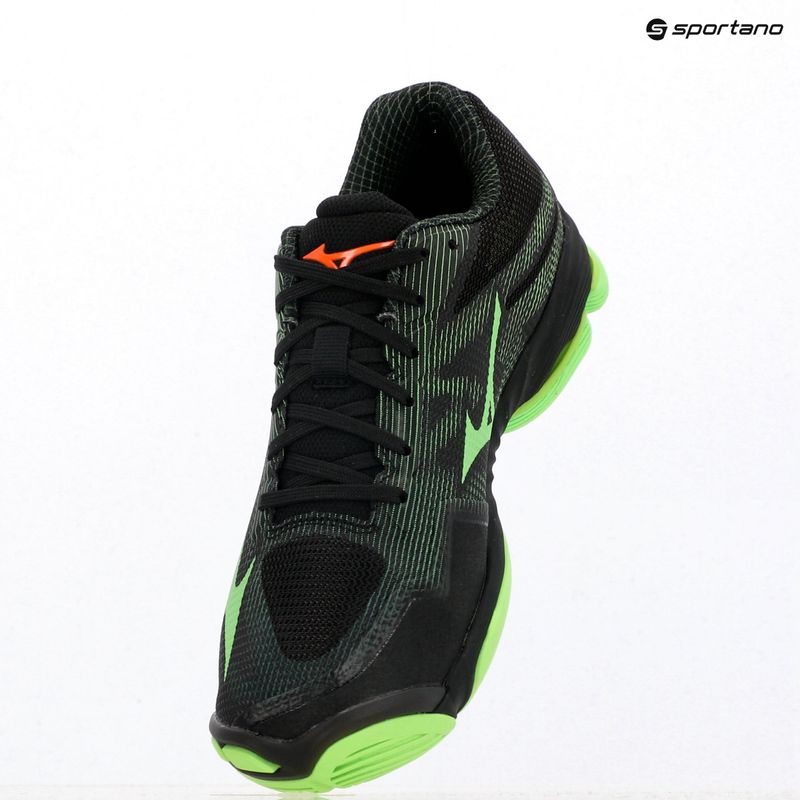 Volleyballschuhe Mizuno Wave Lightning Pro black/gloving apple/mandarin orange 12