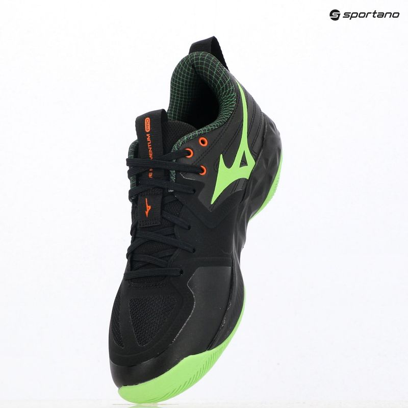 Volleyballschuhe Mizuno Wave Momentum Pro black/glowing apple/mandarin orange 12