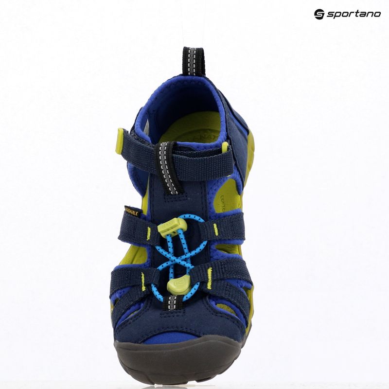 Junior-Sandalen KEEN Seacamp II CNX naval academy/chartreuse 9