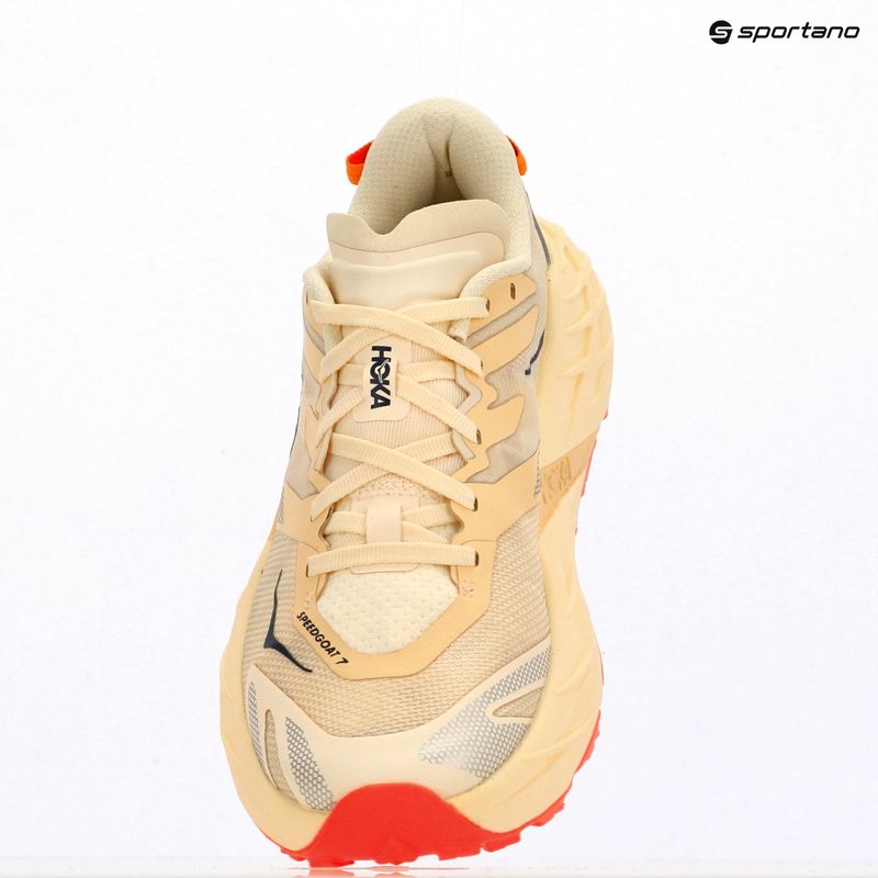 Damen-Laufschuhe  HOKA Speedgoat 7 vintage yellow/neon flame 8