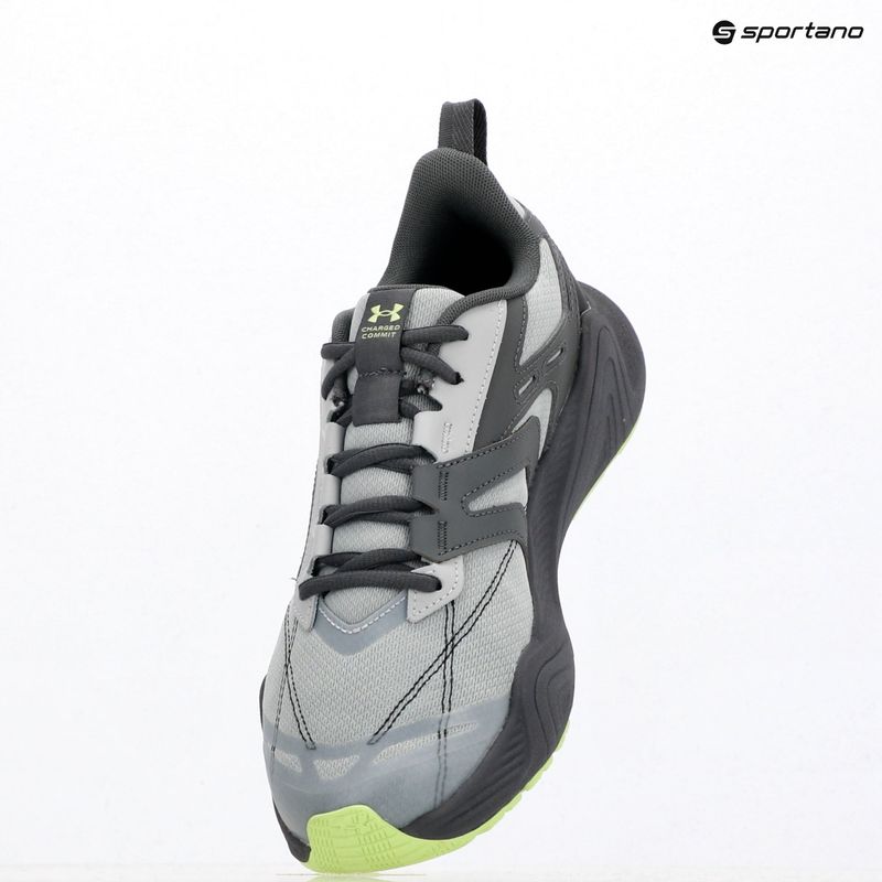 Herren-Trainingsschuhe Under Armour Charged Commit TR 5 mod gray/castlerock/lumos lime 9