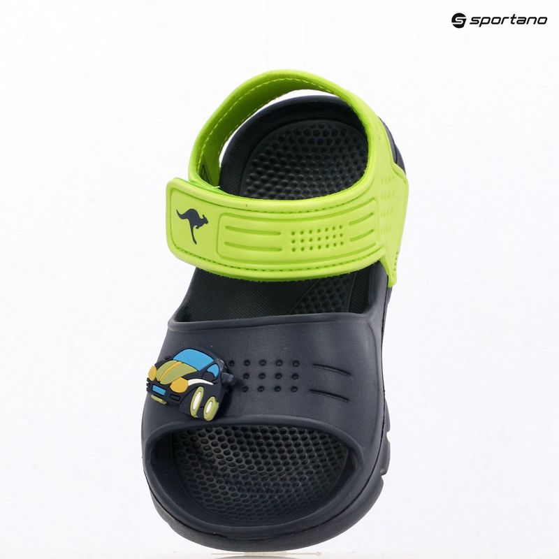 Kinder-Sandalen Kangaroos KangaSwim II dark navy/lime 11